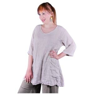 Blue Fish Linen Zen Tunic NWOT